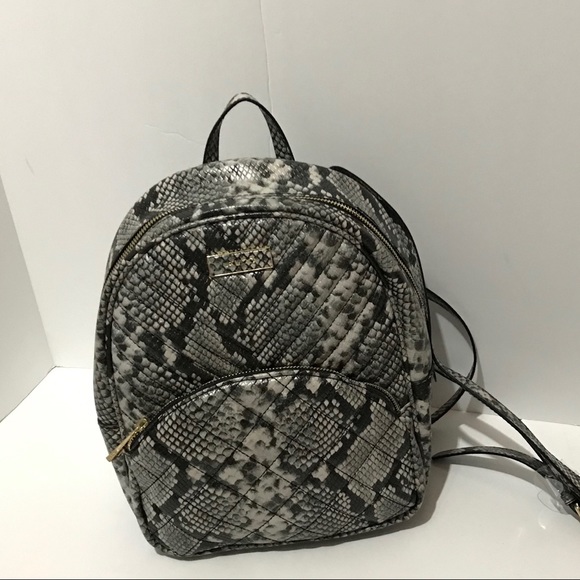 snake print mini backpack